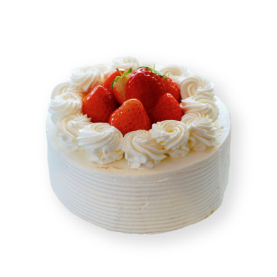 苺の生クリームデコレーション